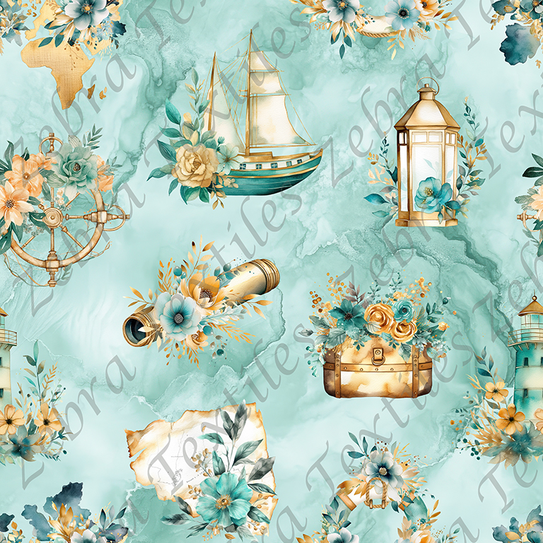 Nautique aqua fond aqua