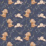 Ourson et constellation fond marine