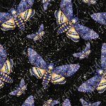 Papillon mauve skull