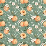 Pêche floral blanc