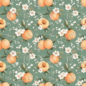 Pêche floral blanc