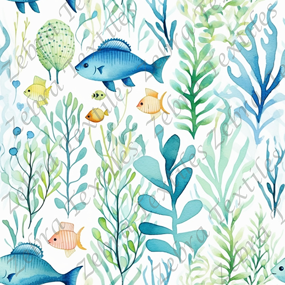 Poisson et algue