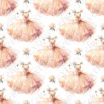 Robe ballerine fond blanc