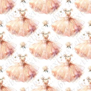Robe ballerine fond blanc