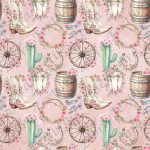 Western floral rose fond rose