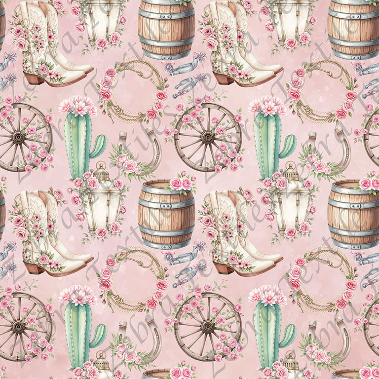 Western floral rose fond rose