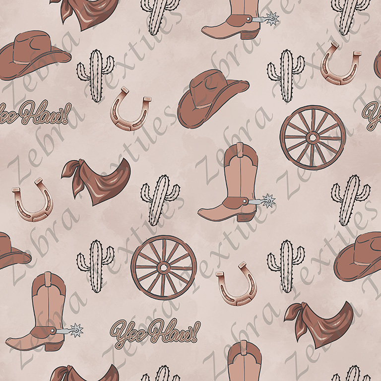 Cowboy brun fond sable