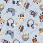 Gamer boys fond bleu