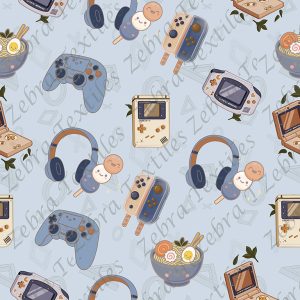 Gamer boys fond bleu