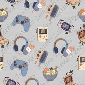 Gamer boys fond gris