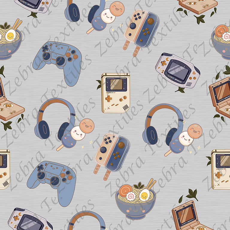 Gamer boys fond gris