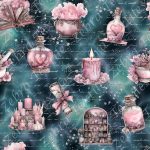 Potion rose fond écriture