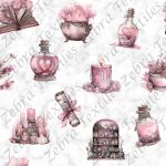 Potion rose fond marbré
