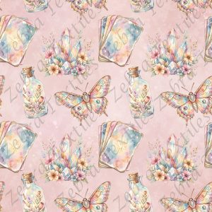 Tarot bohème mystique fond rose