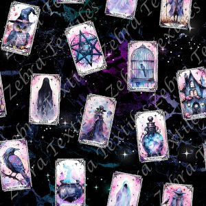 Tarot sorcière fond galaxie