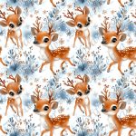 Bambi feuillage bleu