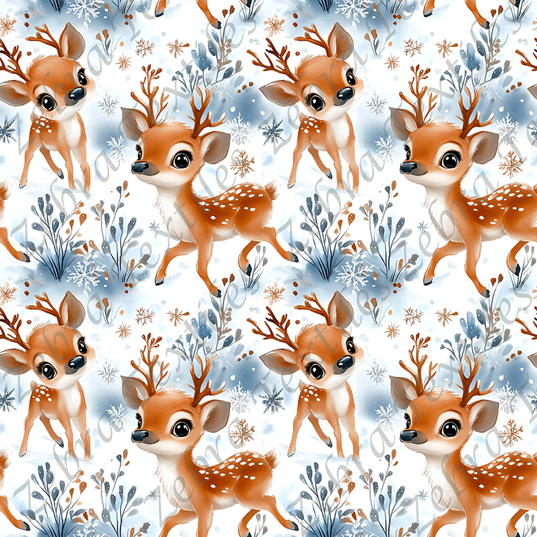 Bambi feuillage bleu