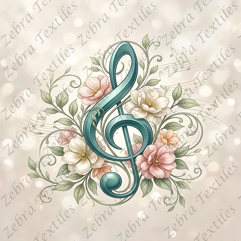 Clef de sol floral