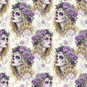 Femme floral mauve
