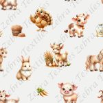 Animaux de la ferme mignon fond taupe