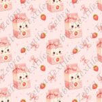 Berlingot de lait aux fraises