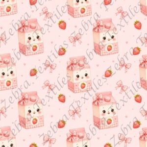Berlingot de lait aux fraises