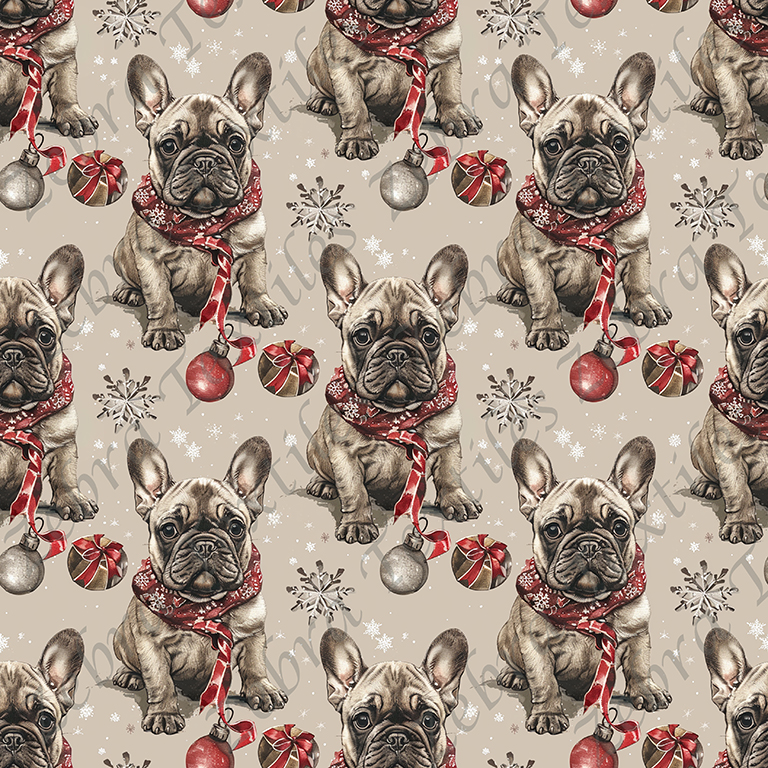 Bouledogue Français et flocon