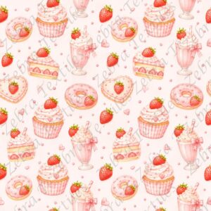 Dessert aux fraises