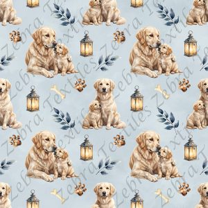Golden blond fond bleu