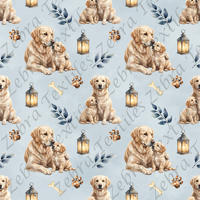 Golden blond fond bleu