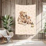 Golden blond fond empreinte