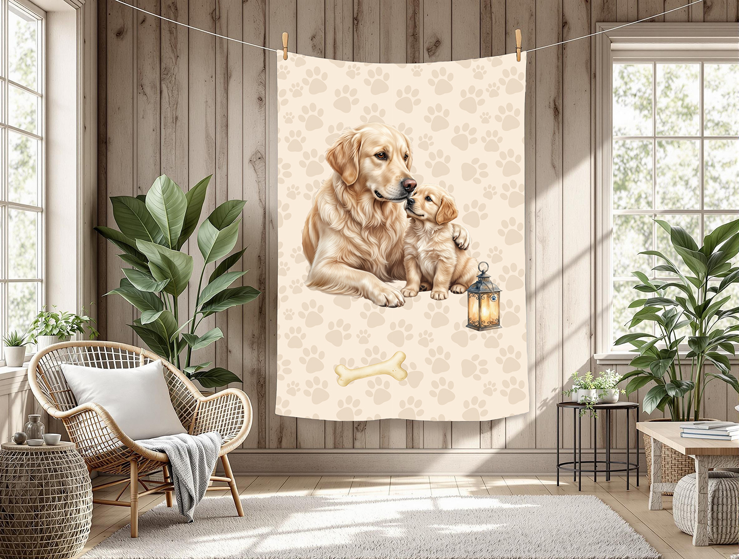 Golden blond fond empreinte