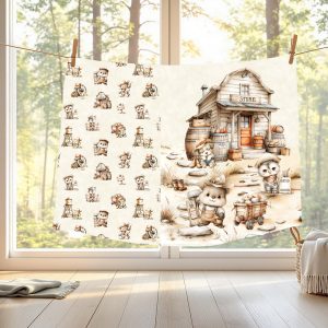 Hibou western fond sable