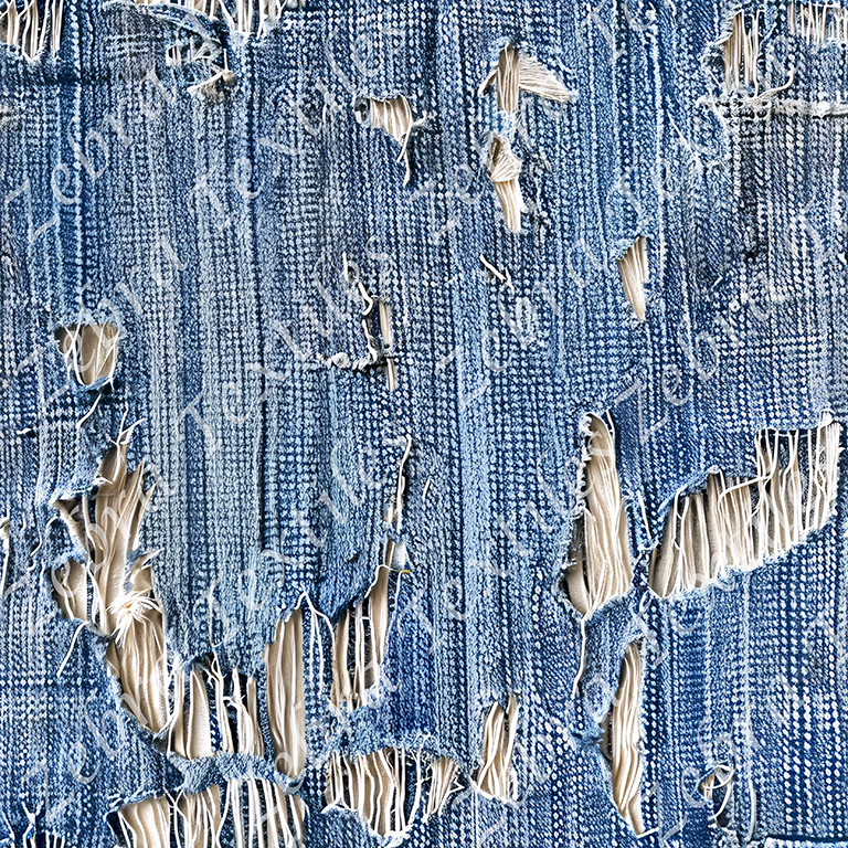 Jeans déchiré imitation