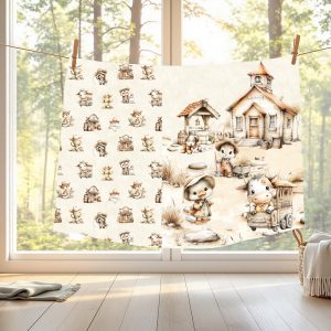 Lapin western fond sable