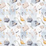 Livre de sorcellerie fond plaid