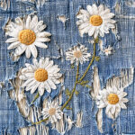 Marguerite jeans déchiré imitation