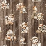 Ours western et ses amis fond planche