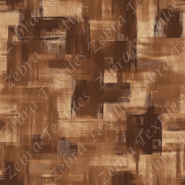 Plaid aquarelle brun