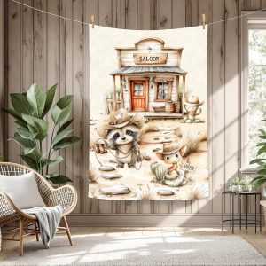Raton western fond sable