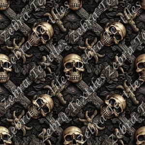 Skull pirate bronze