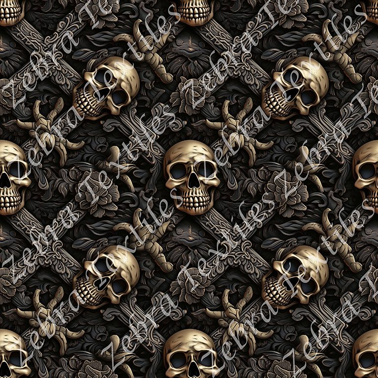 Skull pirate bronze