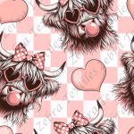 Vache bubble gum