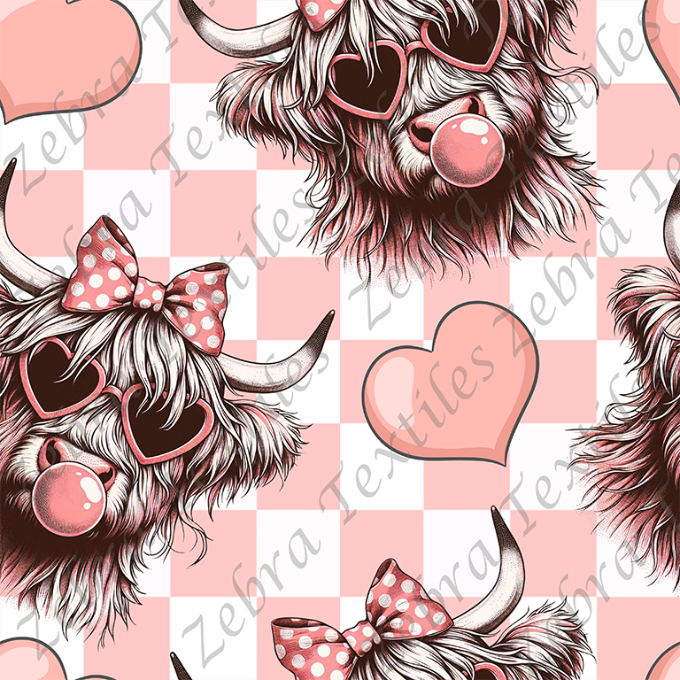 Vache bubble gum