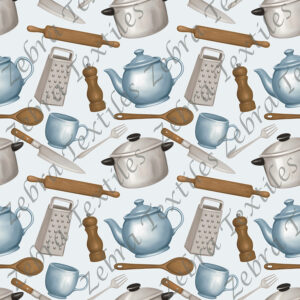 Vaisselle bleue fond taupe