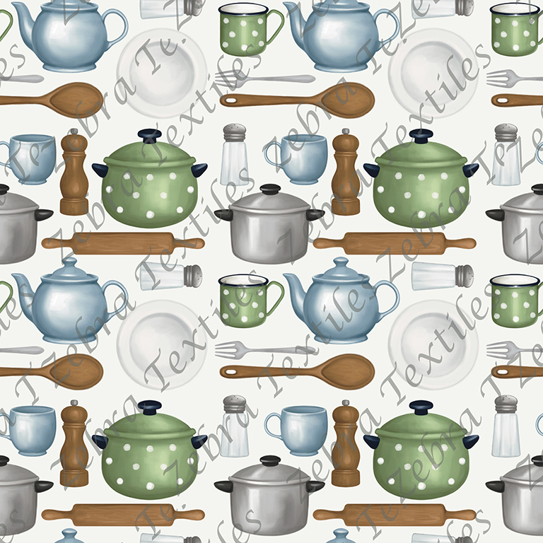 Vaisselle verte fond taupe