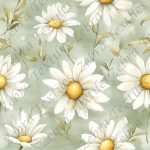 Marguerite fond sauge