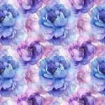 Pivoine délicate bleue mauve