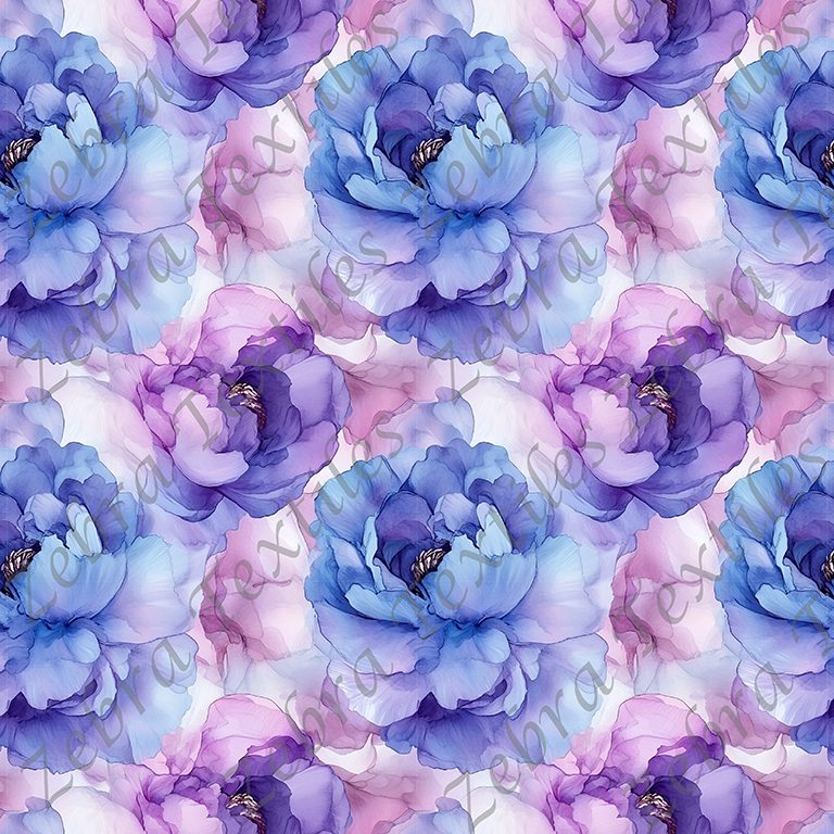 Pivoine délicate bleue mauve