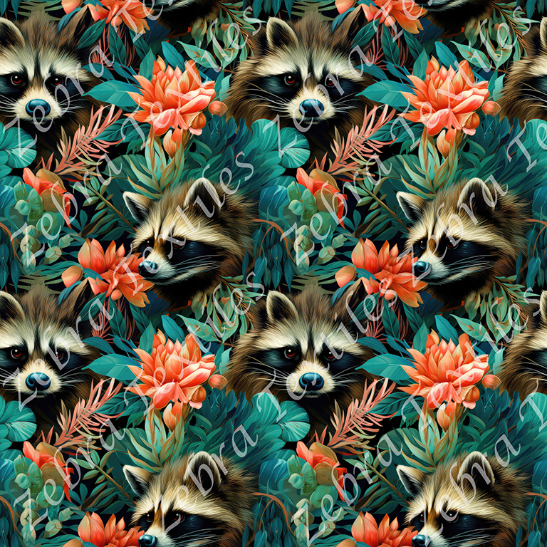 Raton floral feuille